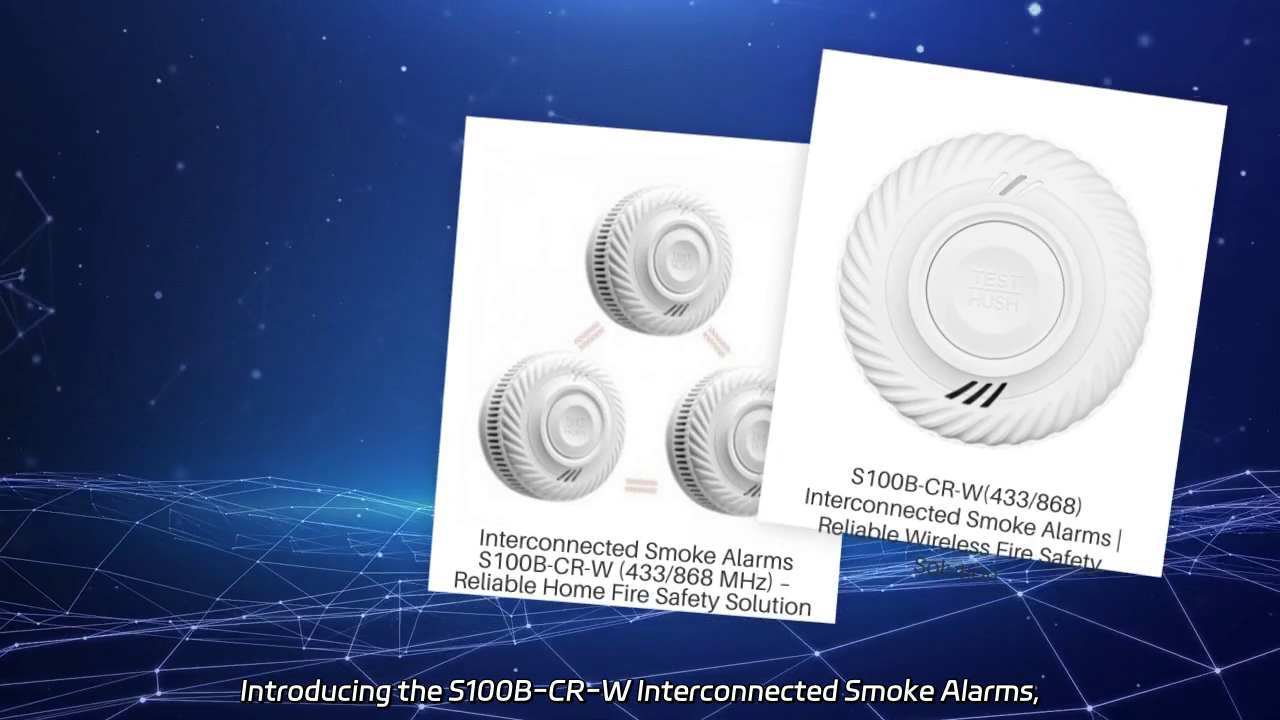 S100B-CR-W(433/868) Interconnected Smoke Alarms - Reliable Fire Detection for Residential and Commercial Use
