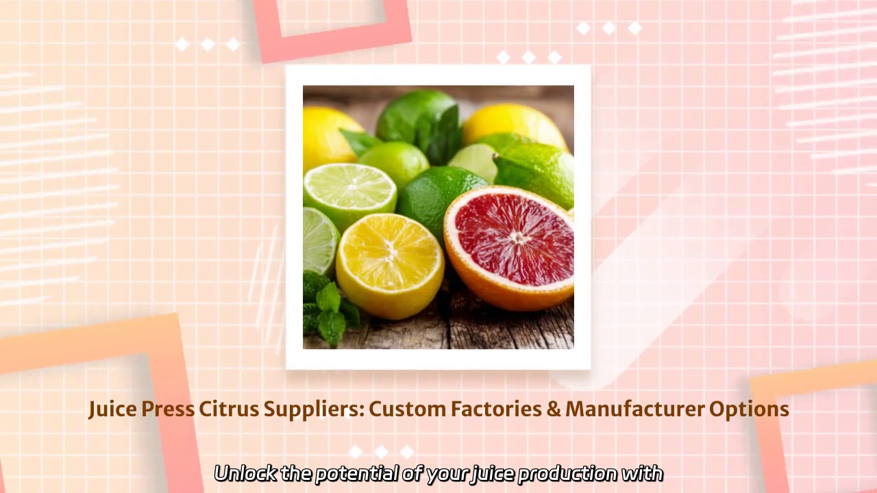 Custom Citrus Processing Solutions: Your Path to Quality Juice Production