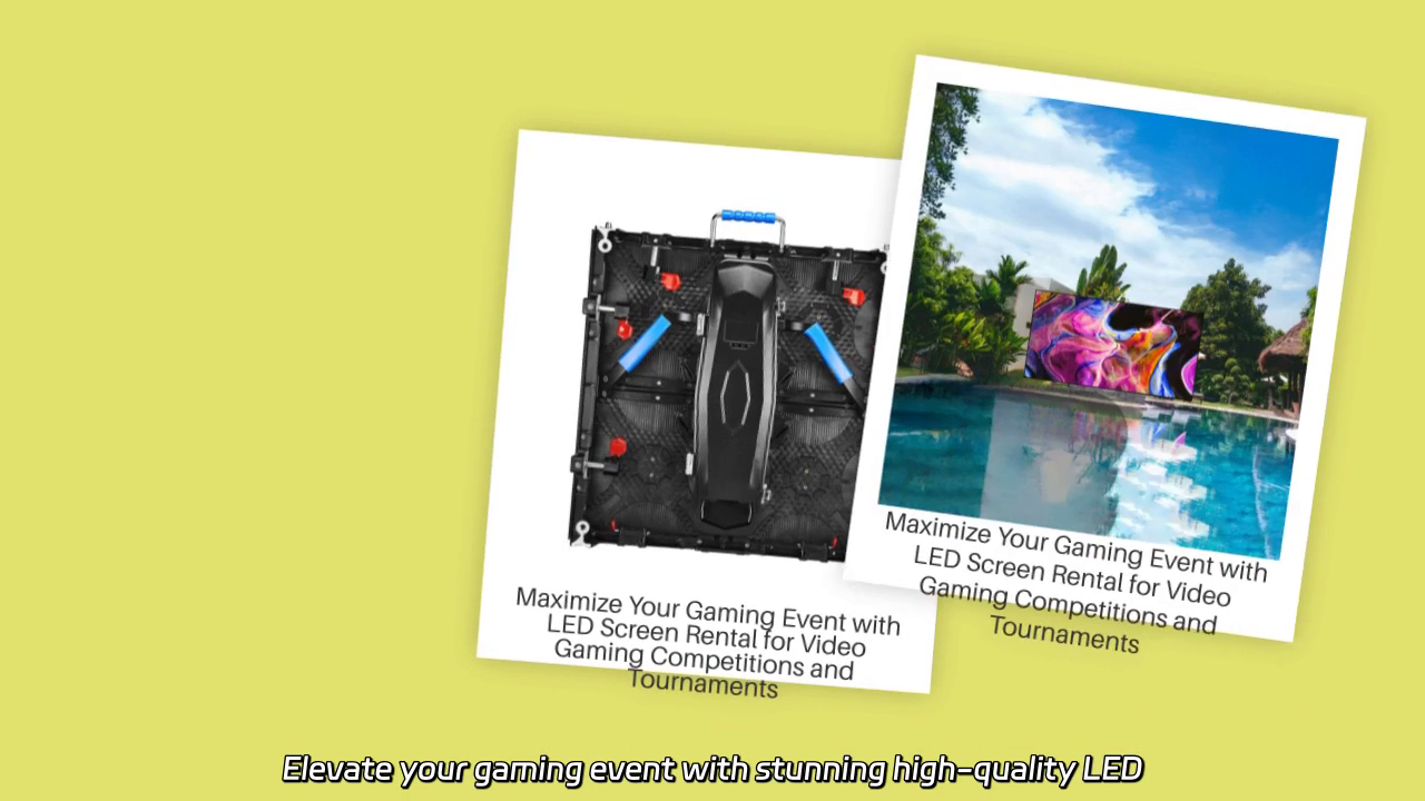 Elevate Your Gaming Event with High-Quality LED Screen Rentals