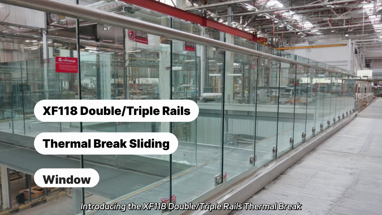 XF118 Double/Triple Rails Thermal Break Sliding Window - Innovative Design and Features