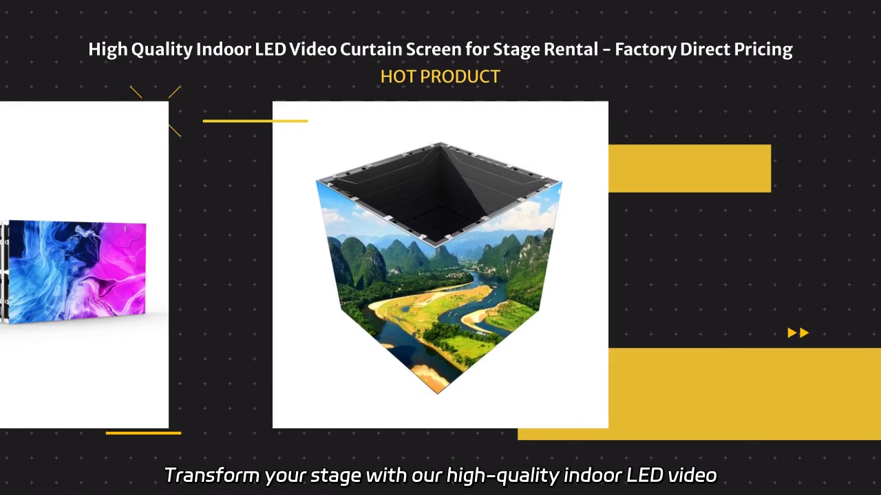 High Quality Indoor LED Video Curtain Screen