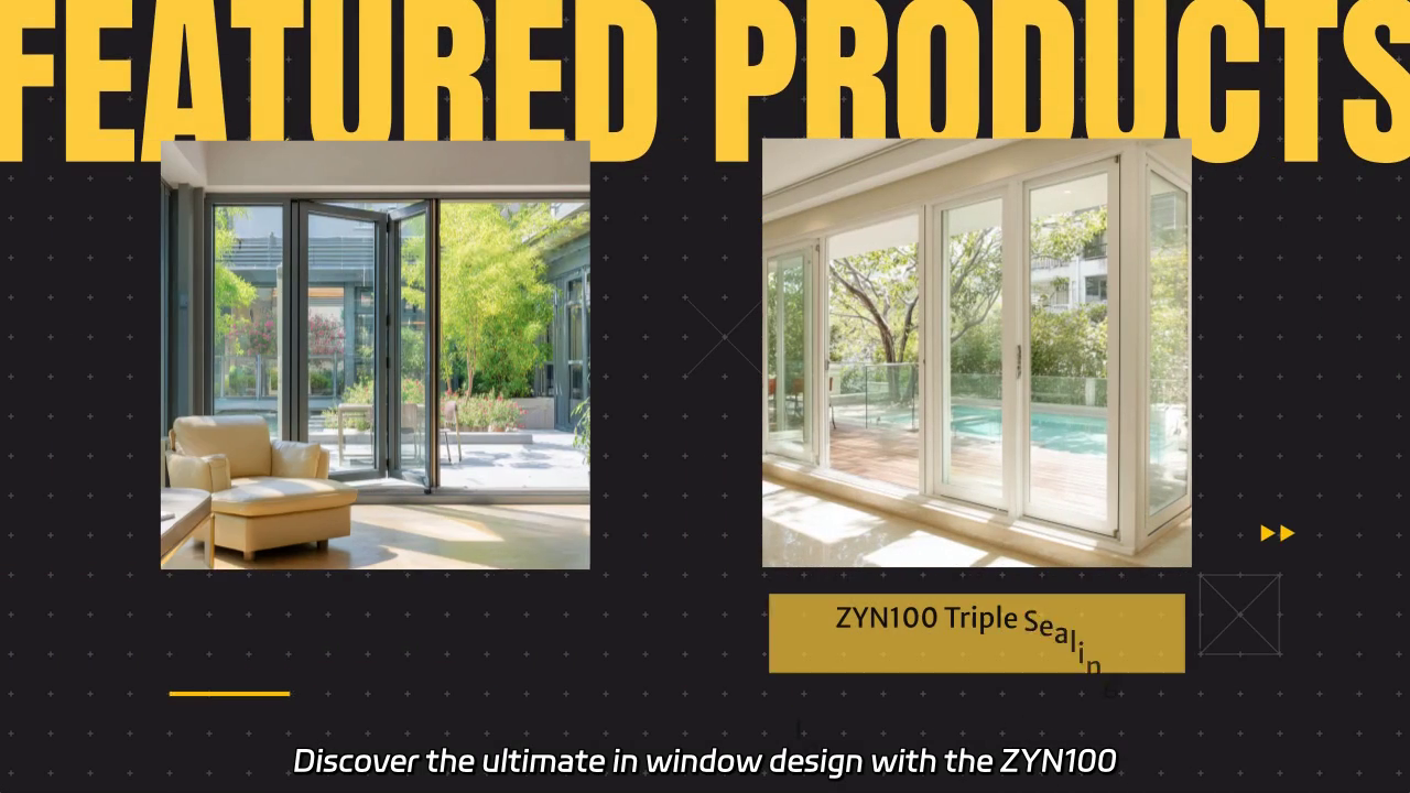 ZYN100 Triple Sealing In-swing Casement Window - Ultimate Waterproof Design and Operation Options