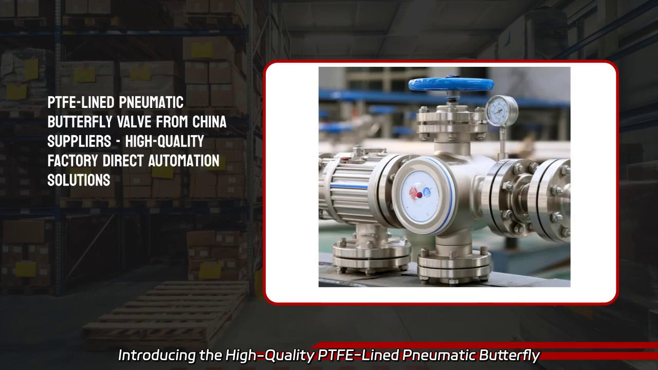 High-Quality PTFE-Lined Pneumatic Butterfly Valve for Efficient Fluid Control