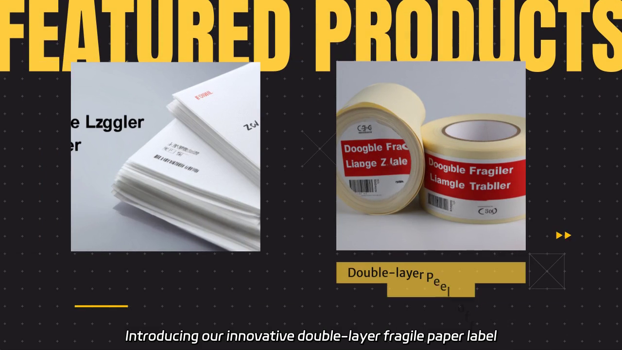 Double-layer Fragile Paper Label