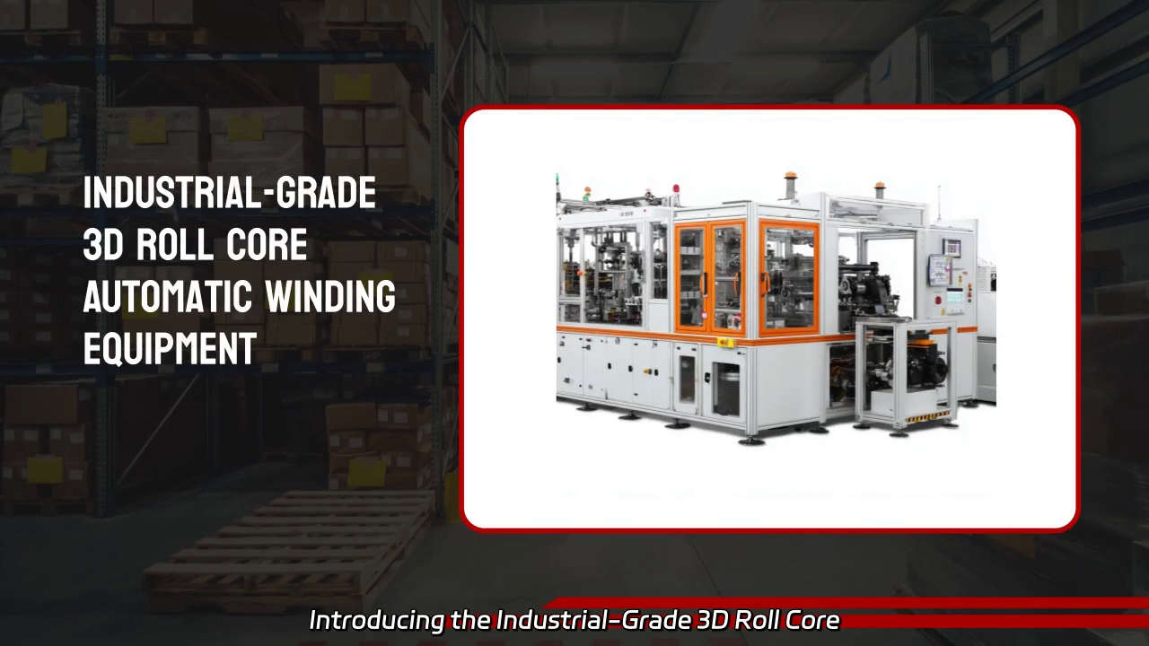 Industrial-Grade 3D Roll Core Winding Machine: Precision