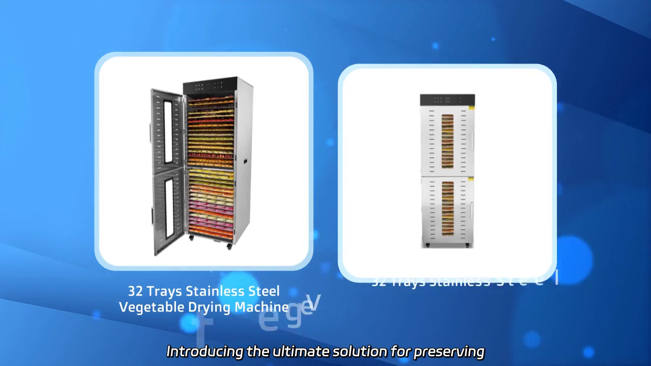 32 Trays Stainless Steel Vegetable Drying Machine