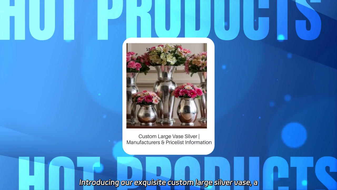 Elegant Custom Large Silver Vase Showcase