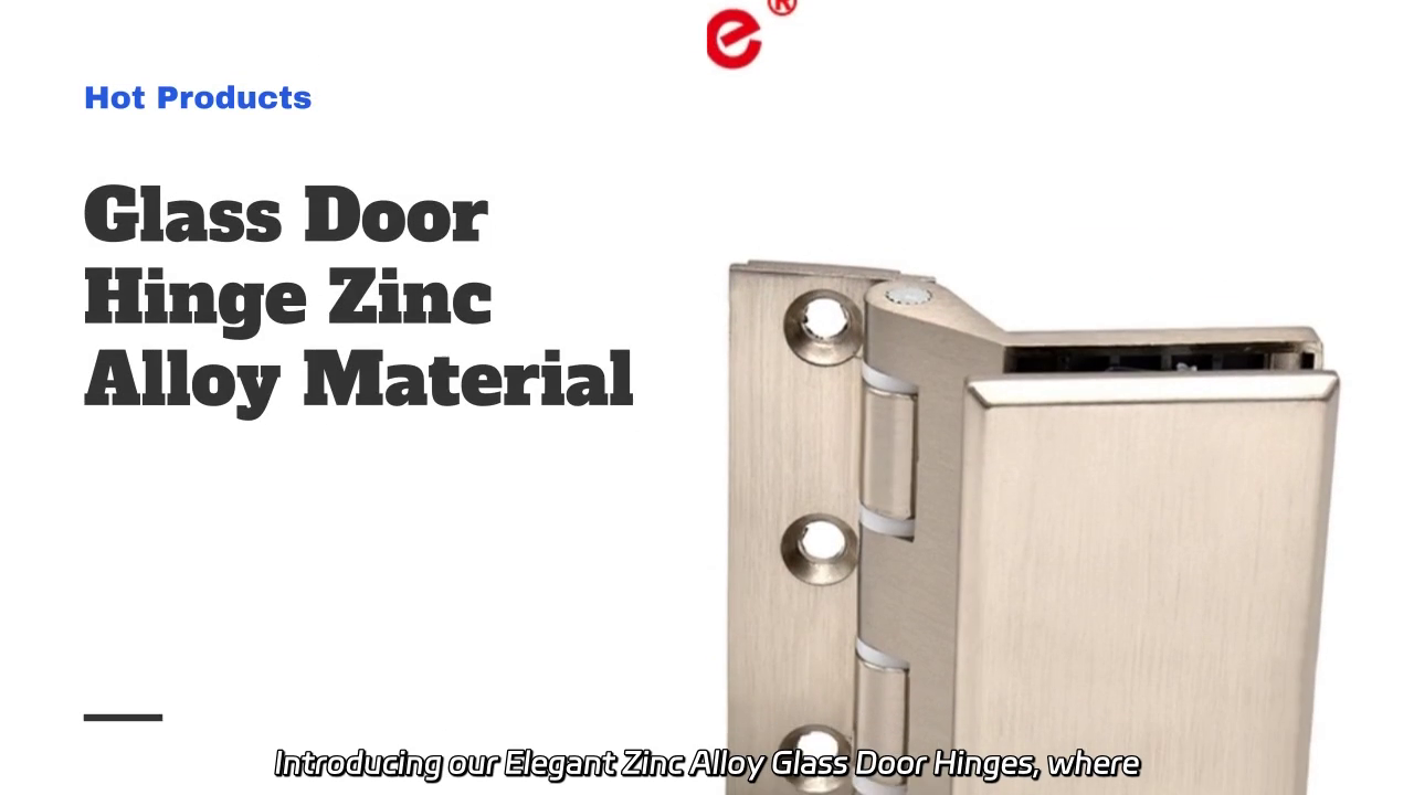 Elegant Zinc Alloy Glass Door Hinges: Durability & Style Unmatched