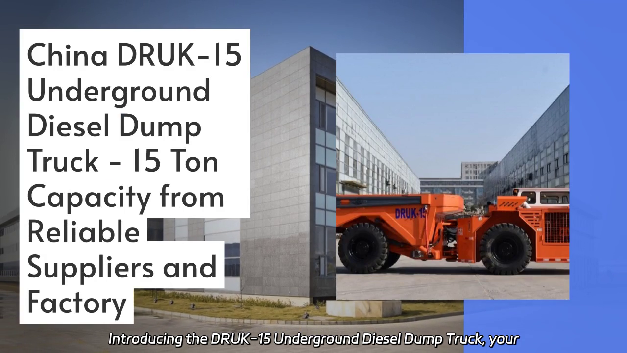 DRUK-15 Underground Diesel Dump Truck - Efficient 15-Ton Transport Solution for Mining Operations