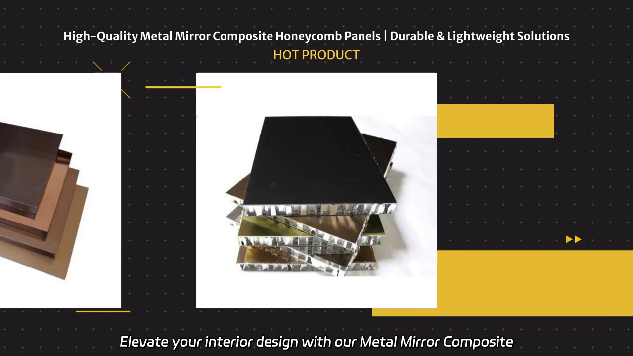 Metal Mirror Composite Honeycomb Panel for Elegant Interior Design Applications