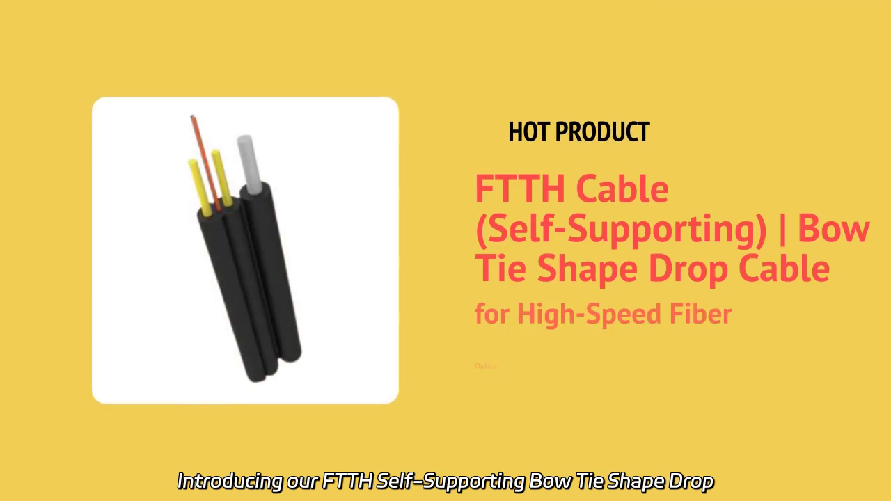 FTTH Self-Supporting Bow Tie Shape Drop Cable