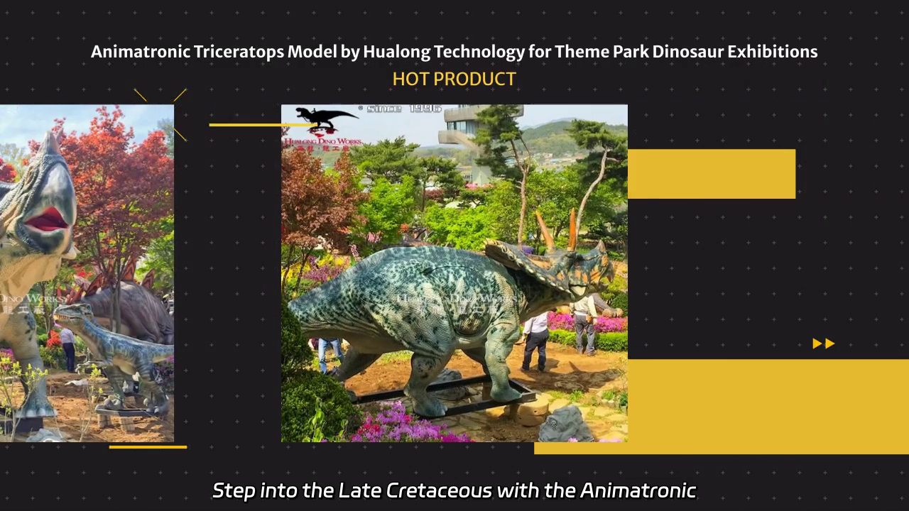 Animatronic Triceratops Model