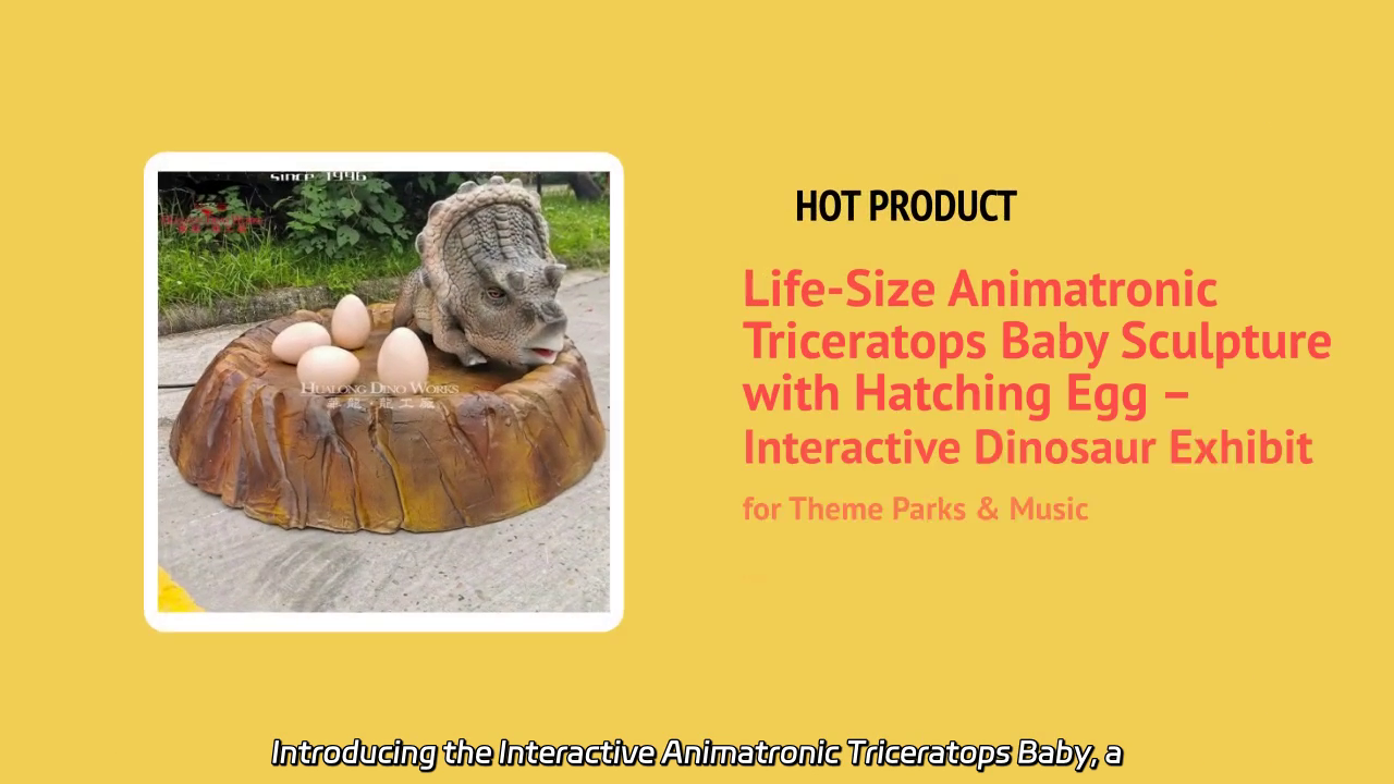 Interactive Animatronic Triceratops Baby