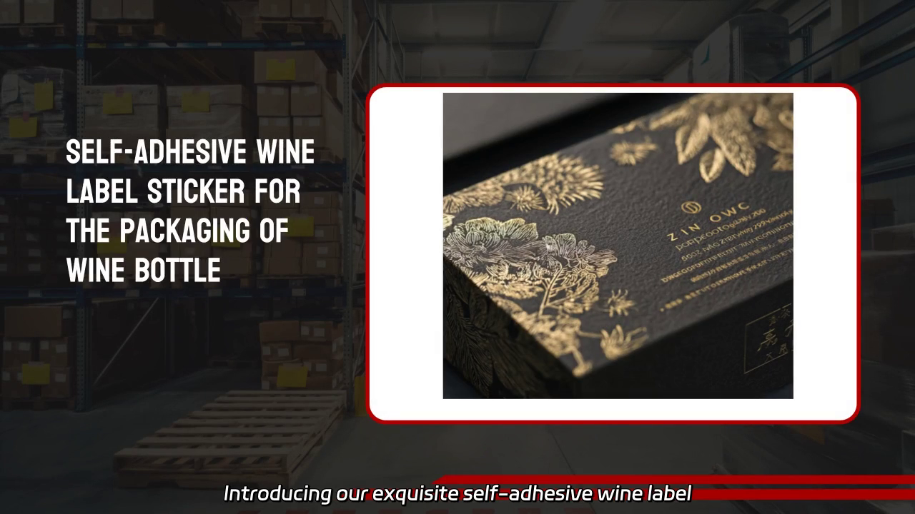 Self-adhesive Wine Label Sticker
