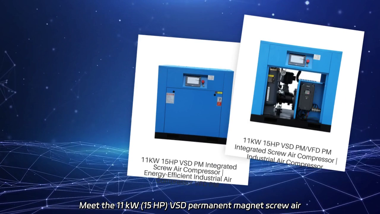 11kW 15HP VSD Permanent Magnet Screw Air Compressor