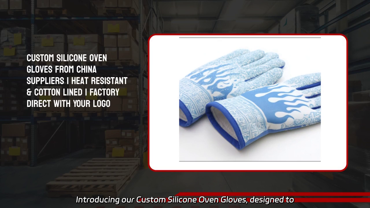 Custom Heat Resistant Silicone Oven Gloves