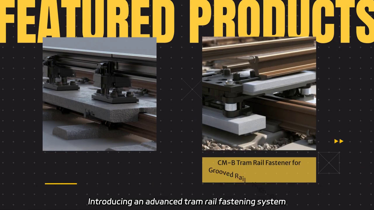 CM-B Tram Rail Fastener for Grooved Rail