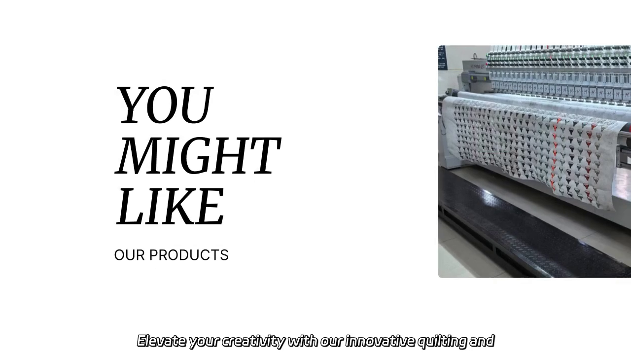 Innovative Quilting and Embroidery Machine for High-End Fashion and Home Decor