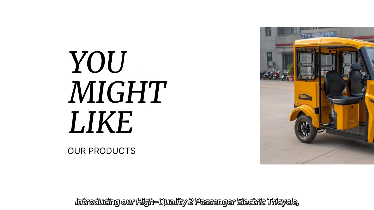High-Quality 2 Passenger Electric Tricycle Features