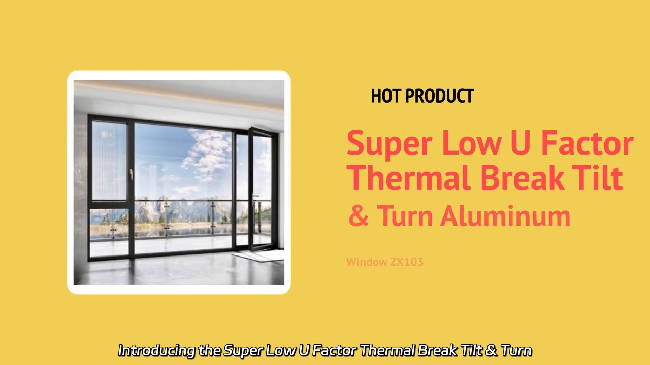 Super Low U Factor Thermal Break Tilt & Turn Aluminum Window ZX103 - Unmatched Energy Efficiency and Performance
