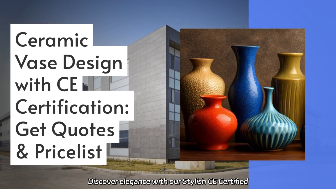 Stylish CE Certified Ceramic Vase Design