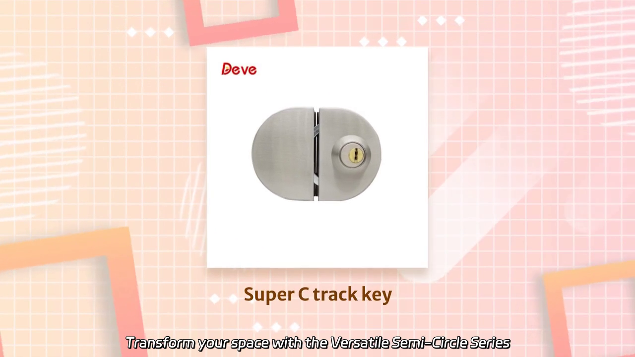 Versatile Semi-Circle Series Door Lock: Color Options & Easy Installation