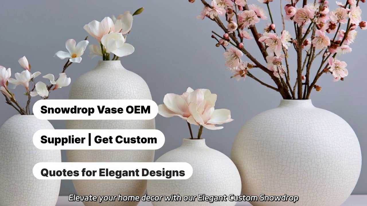 Elegant Custom Snowdrop Vases
