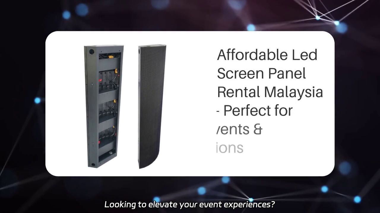 High-Quality LED Screen Panel Rental for Events