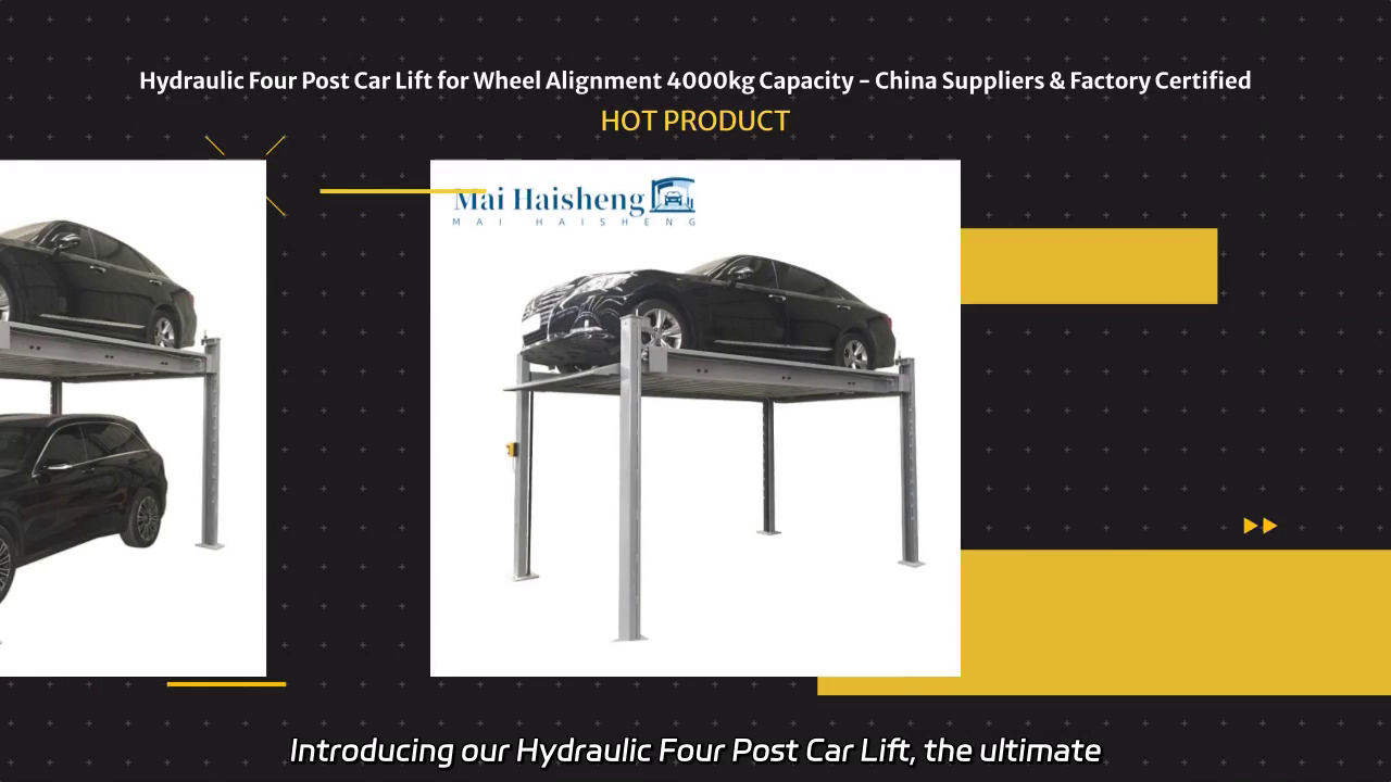 Hydraulic Four Post Car Lift for Wheel Alignment
