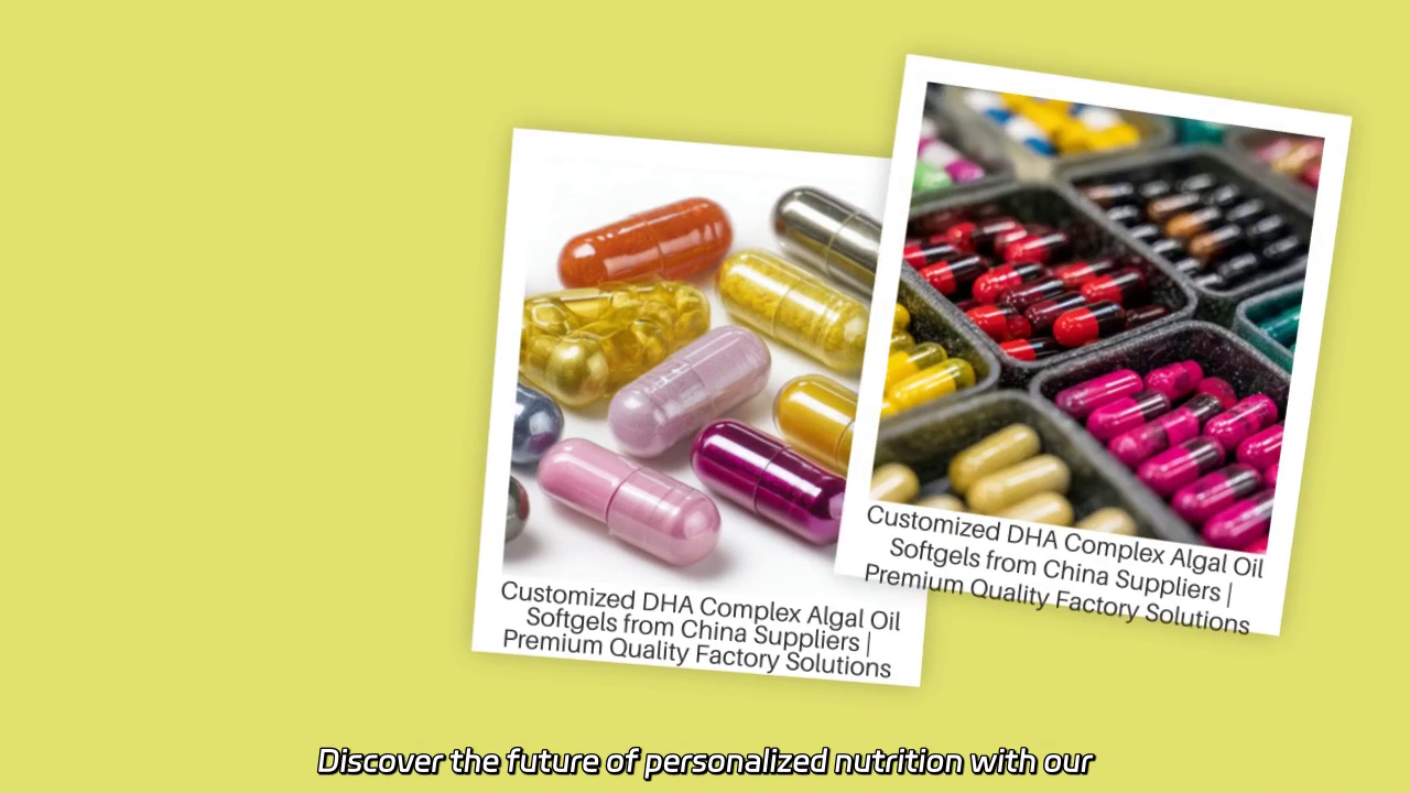 Customized DHA Complex Algal Oil Softgels