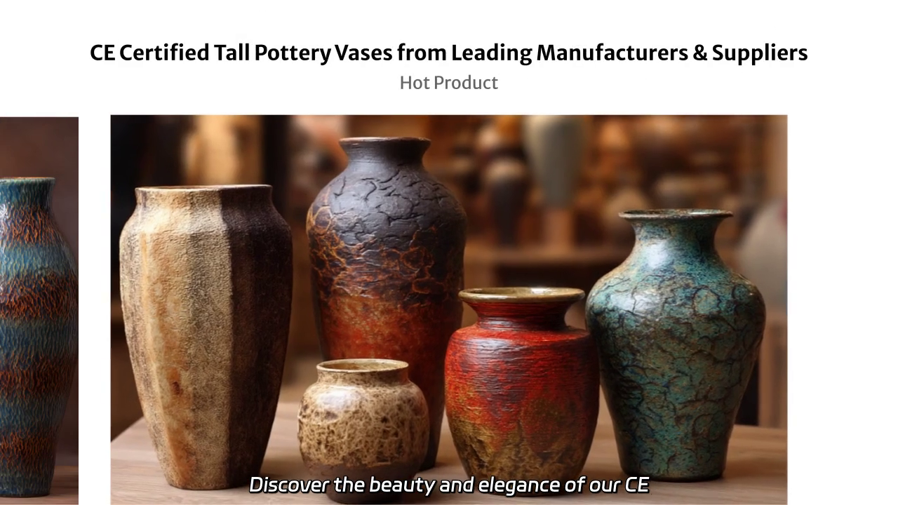 CE Certified Tall Pottery Vases - Elegant Designs for Every Space