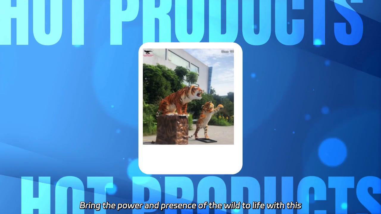 Weatherproof Custom Animatronic Tiger Sculpture