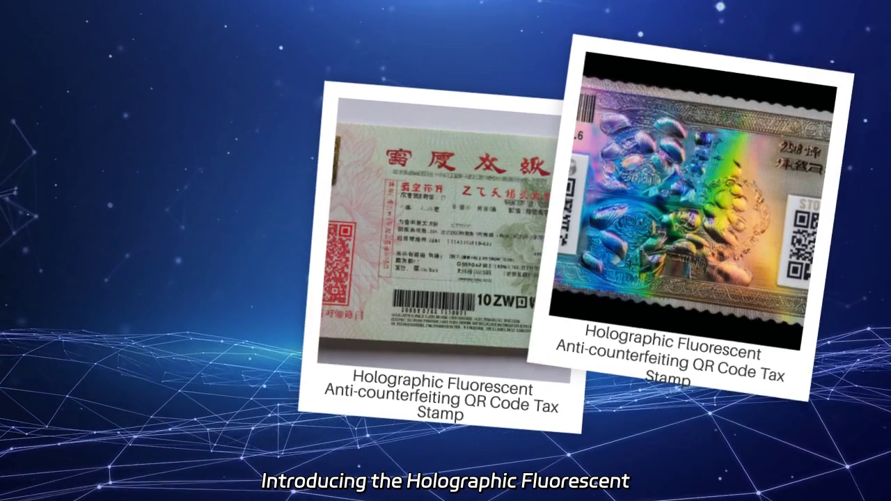 Holographic Fluorescent Anti-counterfeiting Tax Stamp