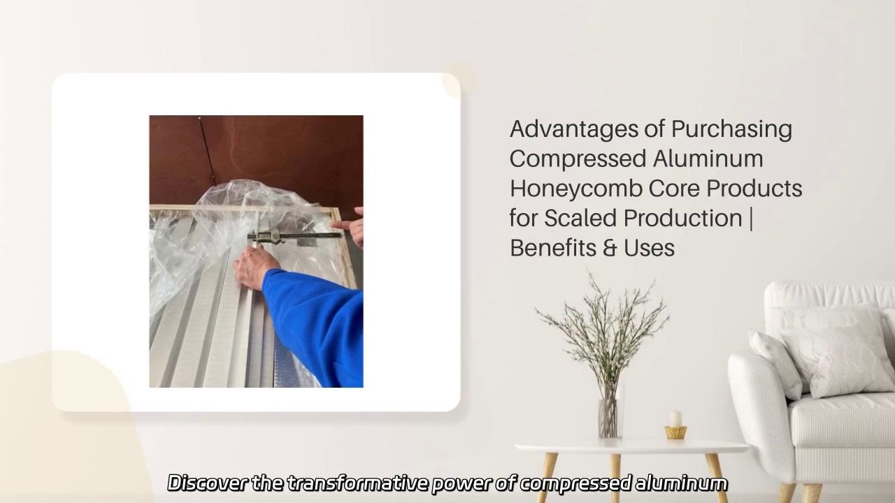 Maximizing Efficiency: The Benefits of Compressed Aluminum Honeycomb Core Products for Bulk Production
