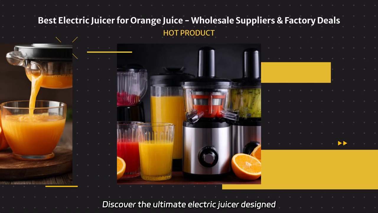Best Electric Juicer for Fresh Orange Juice