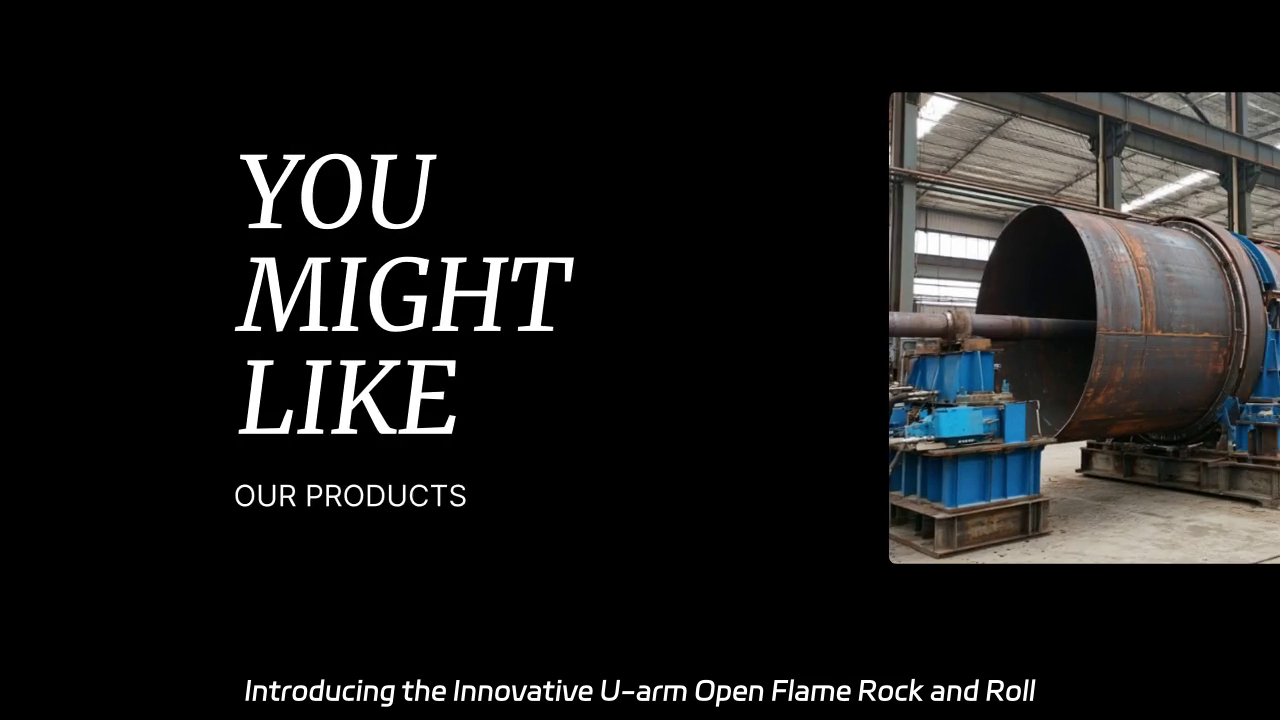 Innovative U-arm Open Flame Rock and Roll Machine for Hollow Product Manufacturing