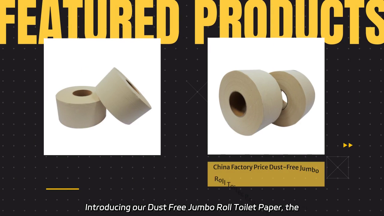 Dust Free Jumbo Roll Toilet Paper - Customized Bamboo Tissue Rolls