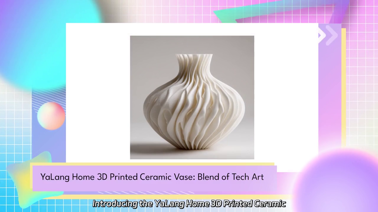 YaLang Home 3D Printed Ceramic Vase: Where Technology Meets Aesthetic Elegance