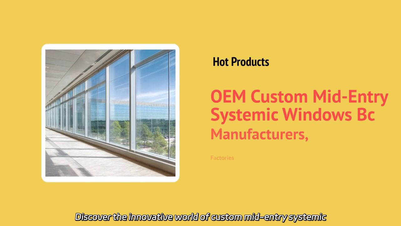 Custom Mid-Entry Systemic Windows Manufacturing Process