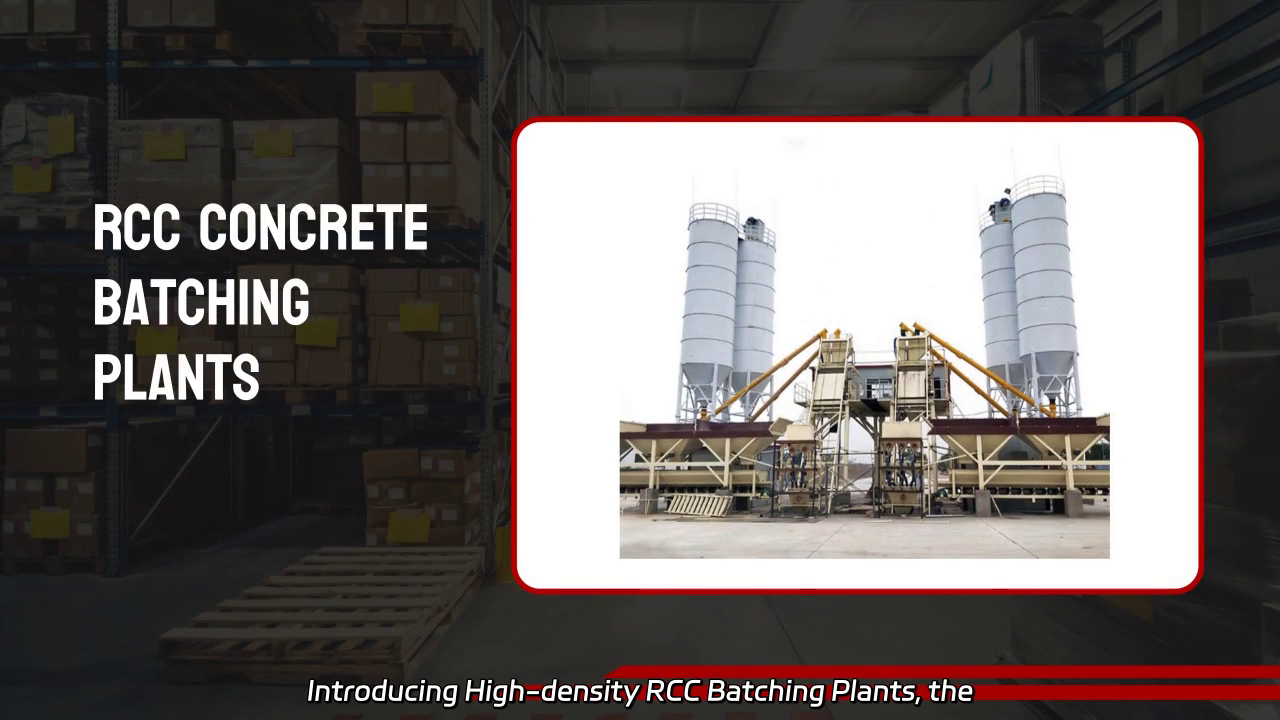 High-density RCC Batching Plants for Durable Infrastructure Projects