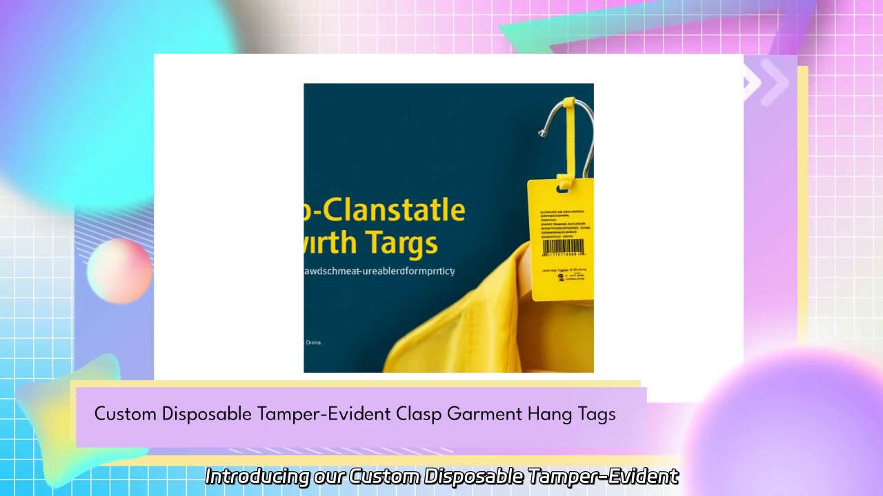 Custom Disposable Tamper-Evident Garment Hang Tags