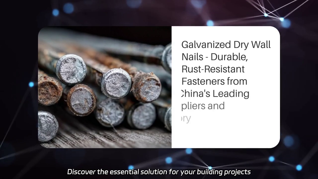 Galvanized Dry Wall Nails: Durable
