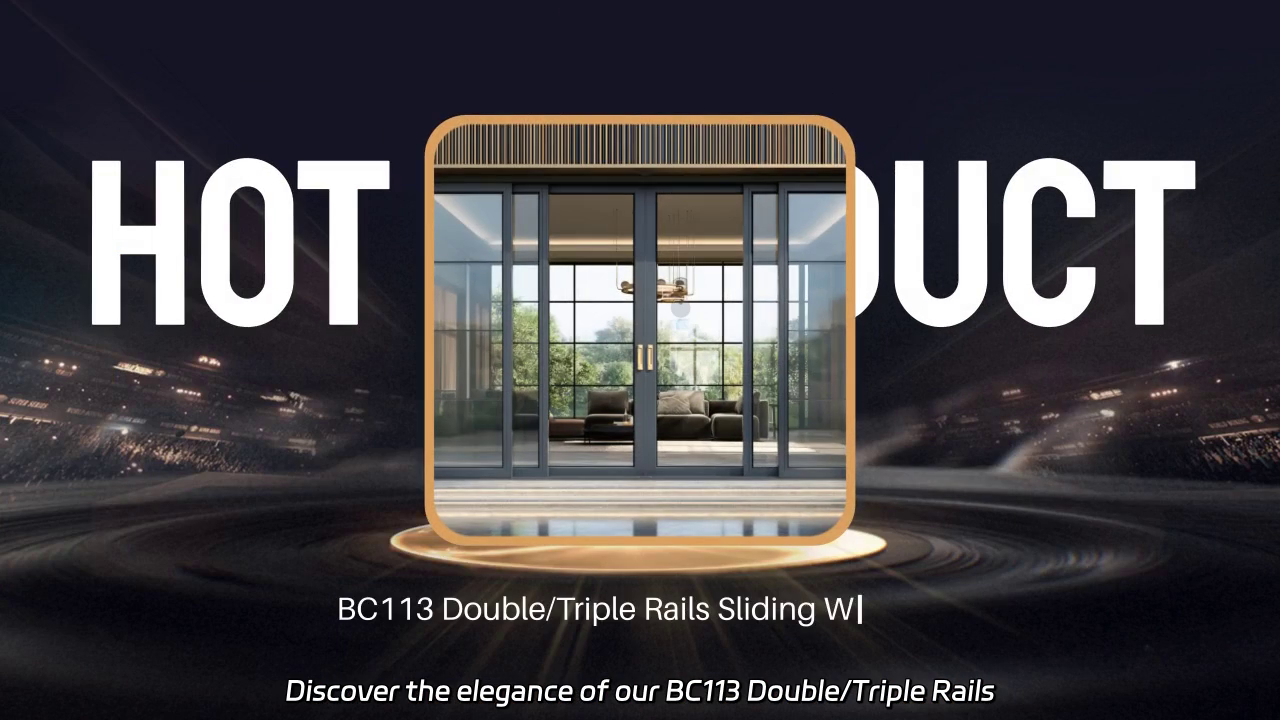 BC113 Double/Triple Rails Sliding Window: Modern Design and Enhanced Safety Features