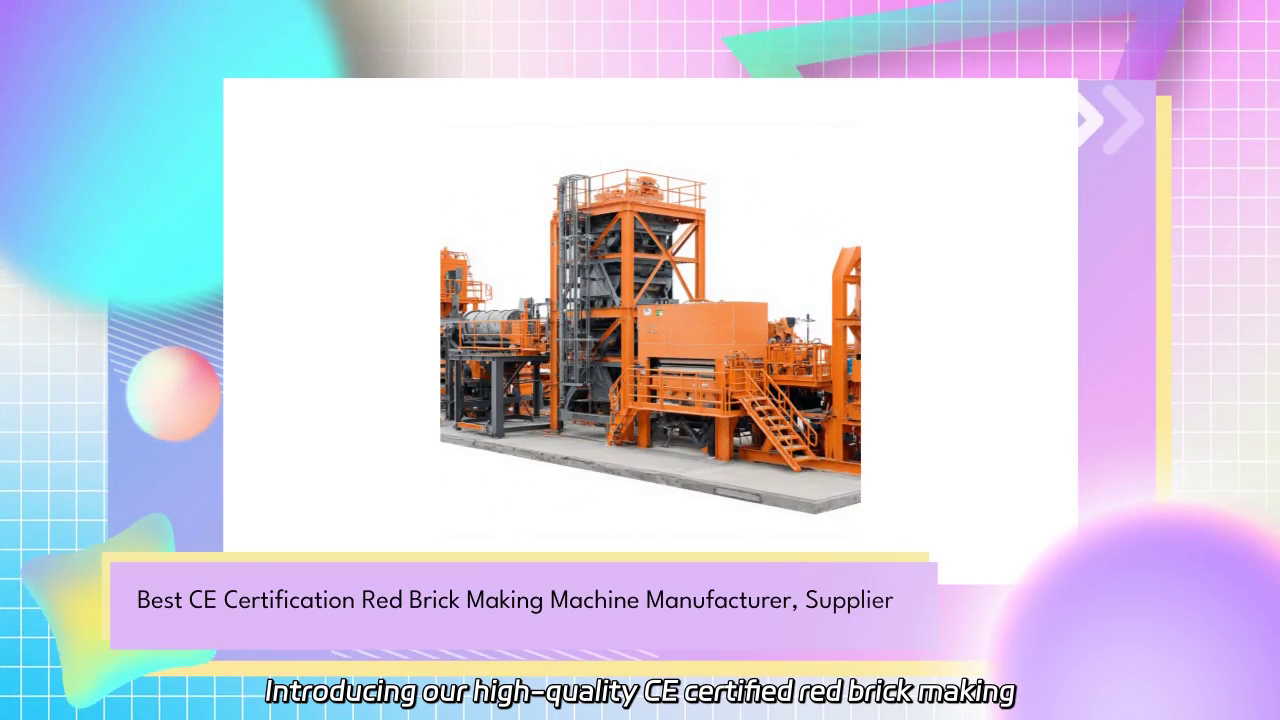 High-Quality CE Certified Red Brick Making Machine
