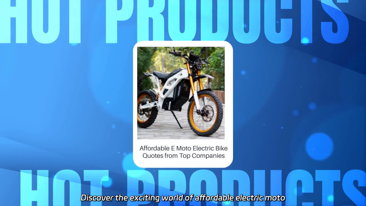 Affordable E Moto Electric Bikes: Top Quotes & Features Explained