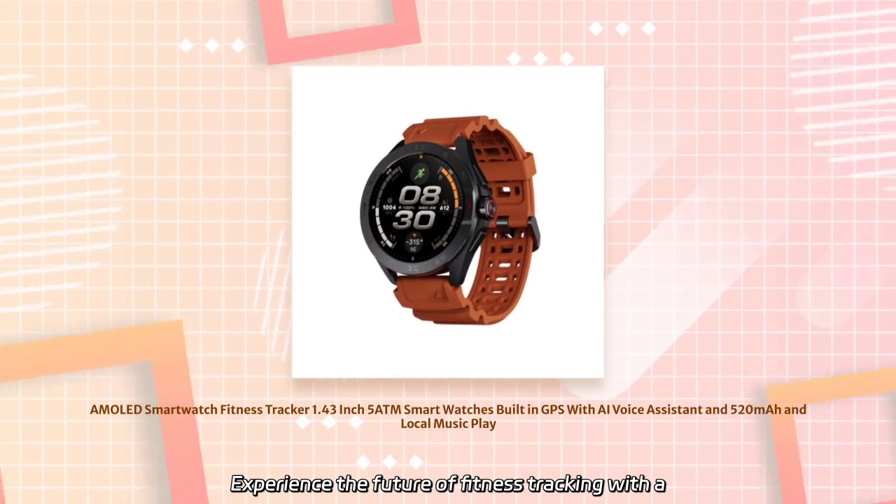 Experience the Ultimate Fitness Tracking with Our AMOLED GPS Smartwatch