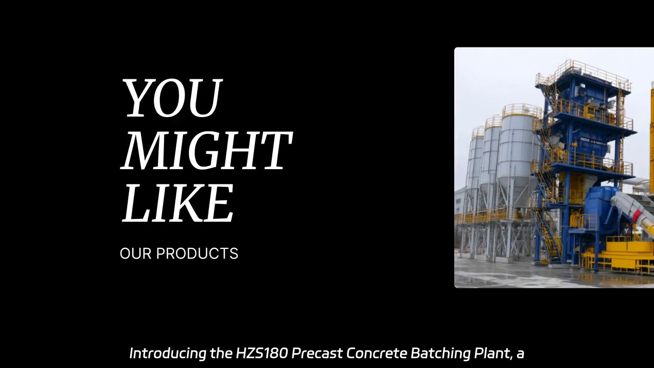HZS180 Precast Concrete Batching Plant Overview