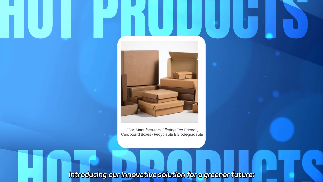Sustainable Solutions: Eco-Friendly Recyclable & Biodegradable Cardboard Boxes