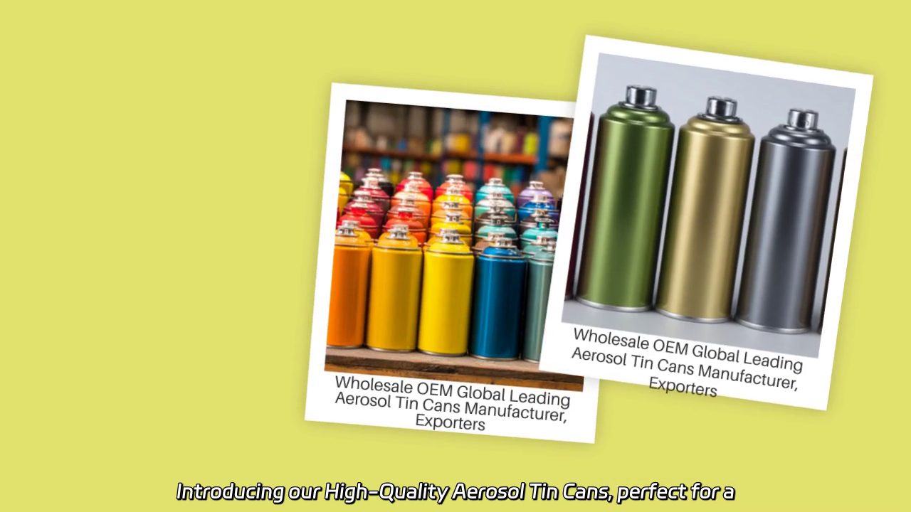 High-Quality Aerosol Tin Cans