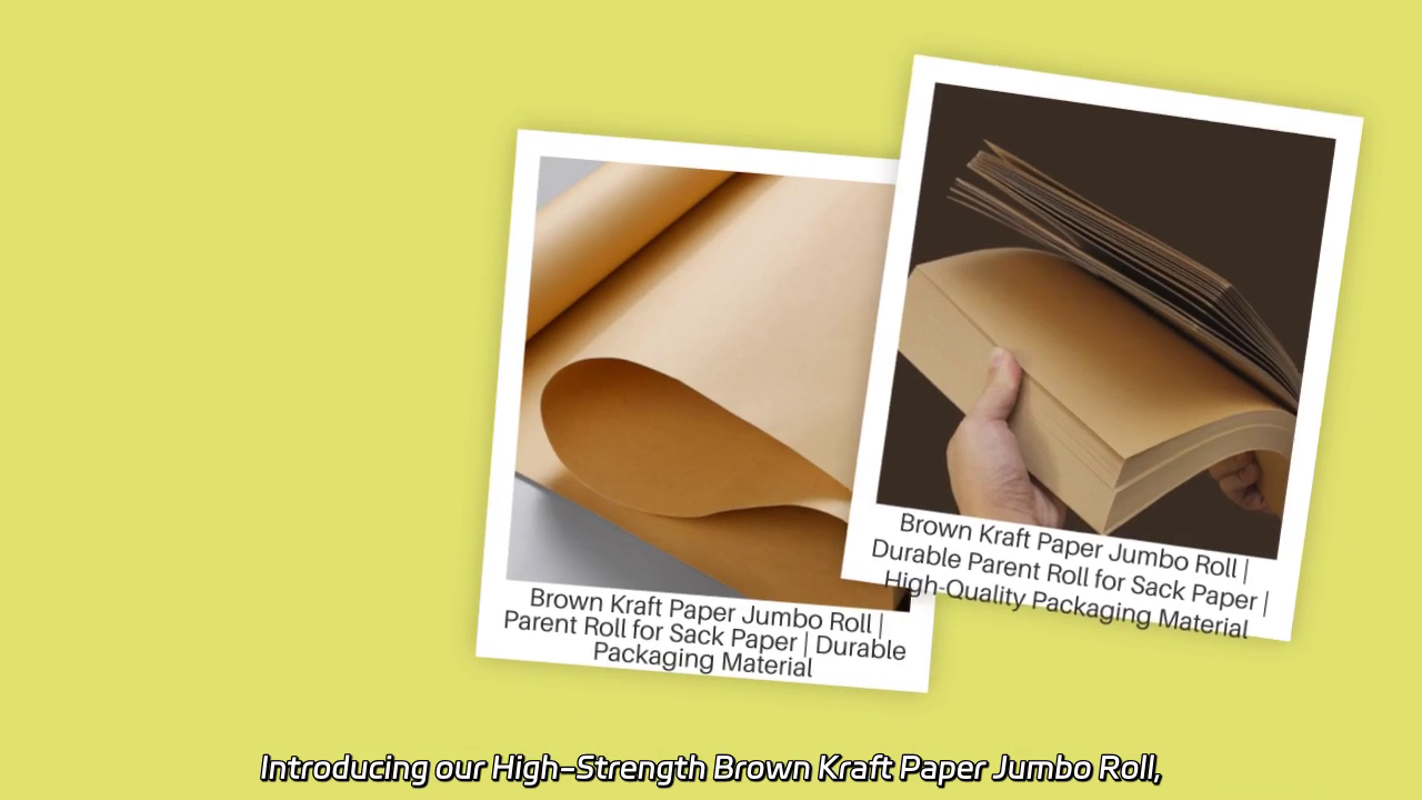 High-Strength Brown Kraft Paper Jumbo Roll